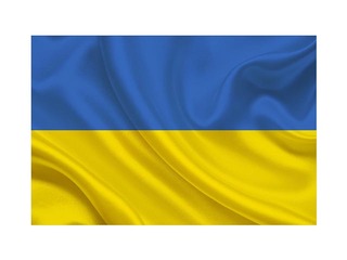 Флаг Республики Украина, для флагштока с туннелем и шнурами, 200×100см