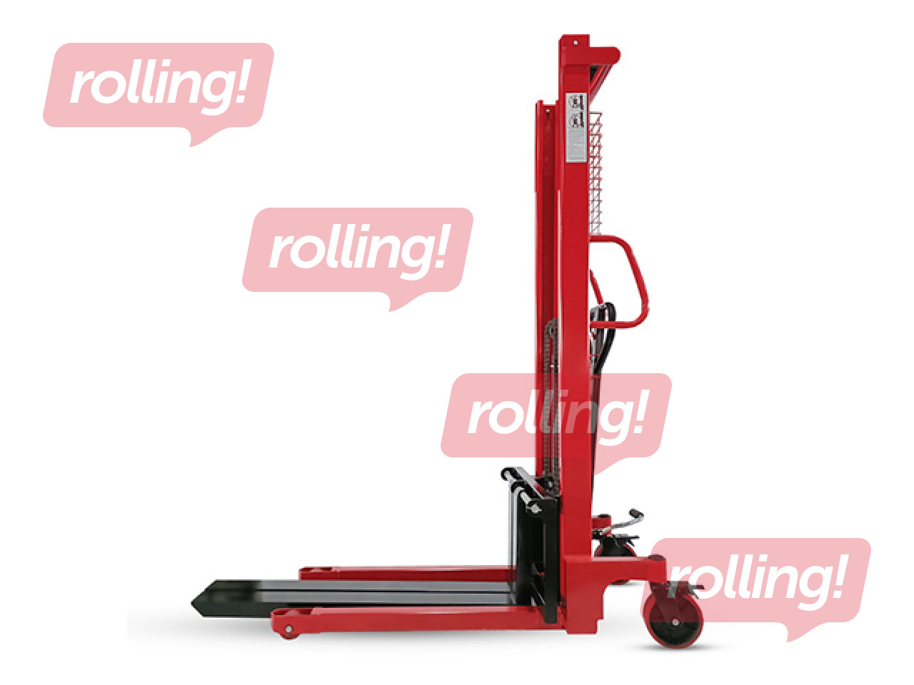 Palešu rati Kelmann GX-1150P1H2, augstu paceļami, celtspēja 1000kg, 1150mm