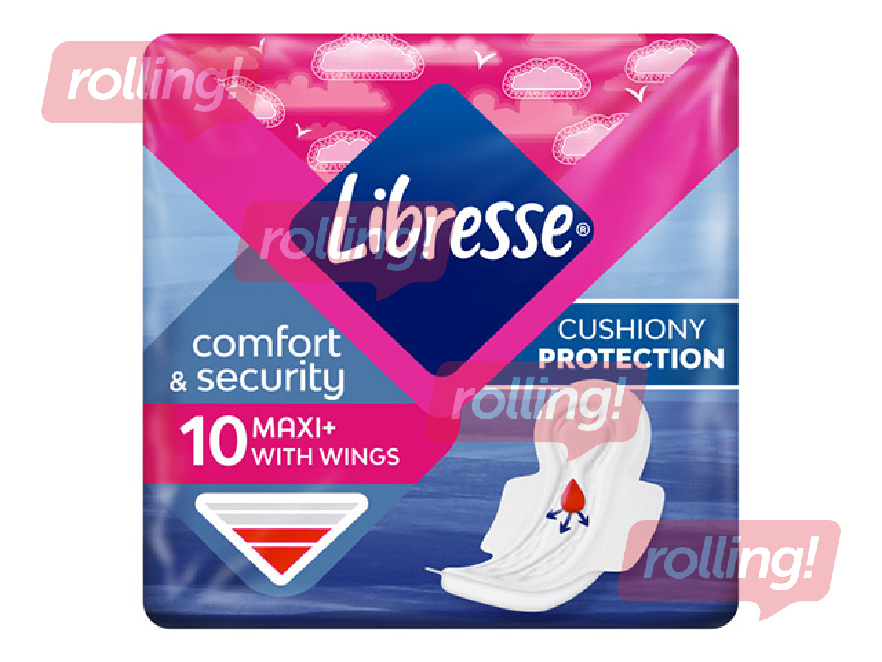 Гигиенические прокладки Libresse, Maxi Normal, 10 шт. +АКЦИЯ! Купите гигиенические прокладки Libress