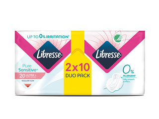 Гигиенические прокладки Libresse, Pure Sensitive, Ultra Normal, 20 шт. +АКЦИЯ! Купите гигиенически