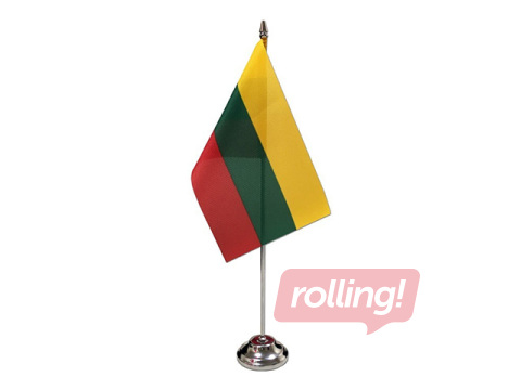 Lietuvas karogs, galda, 14x28cm