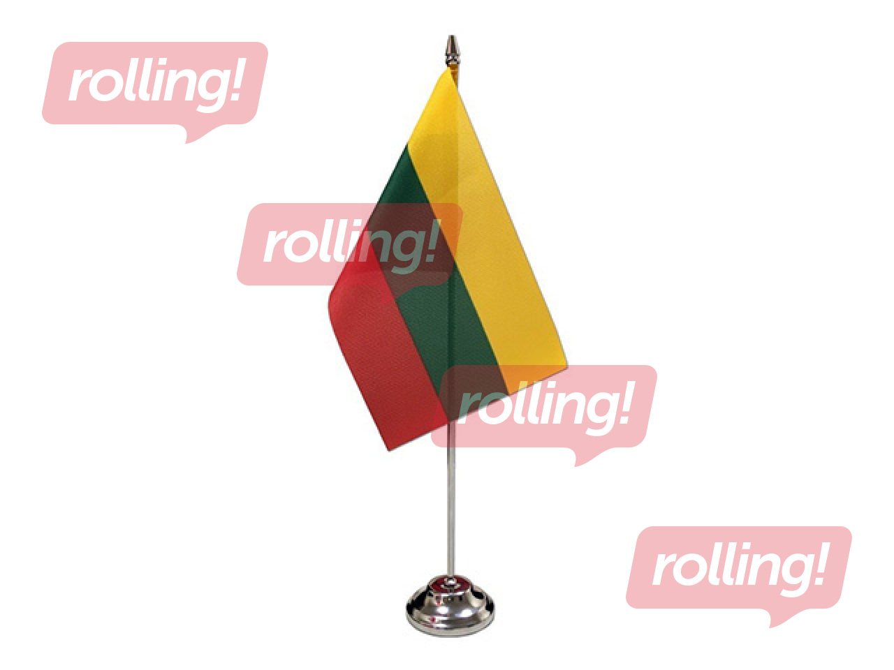 Lietuvas karogs, galda, 14x28cm