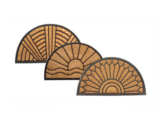 Entrance mat, semicircle, coconut fibre, 40×70cm