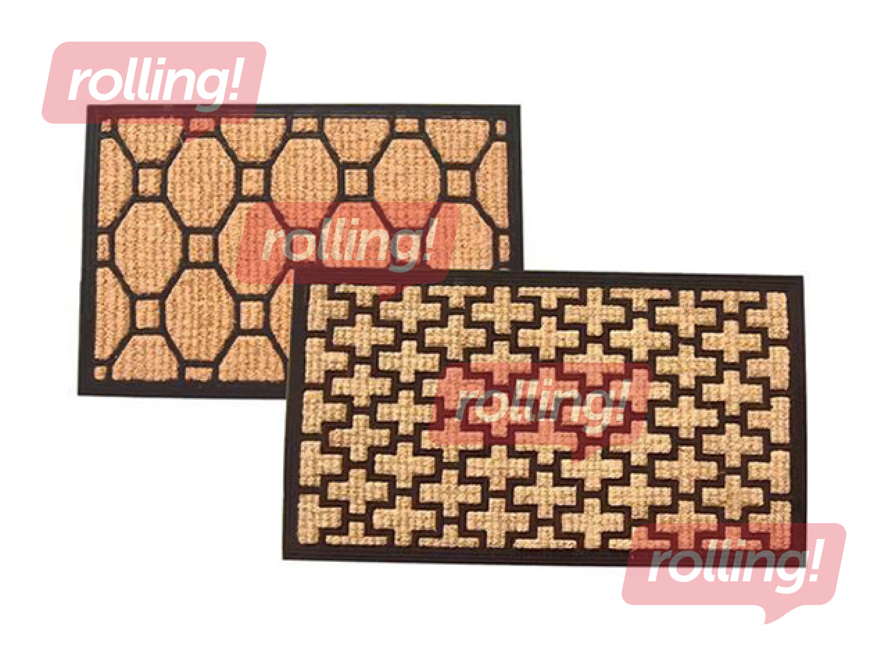 Ieejas paklājs, kokosa, 70x40cm