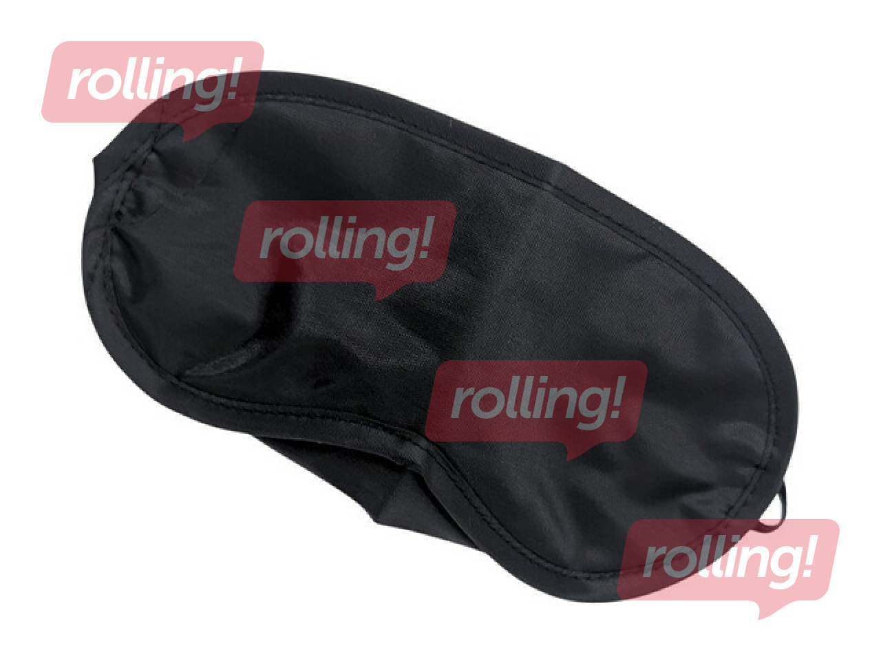 Miega maska acīm, melna, ar divām gumijām