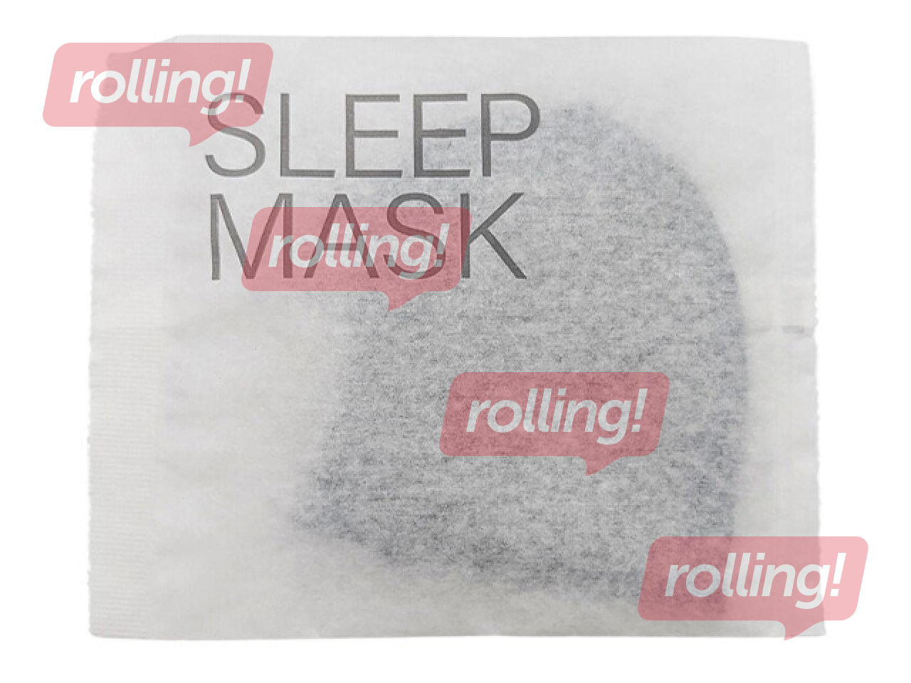 Miega maska acīm, melna, ar divām gumijām