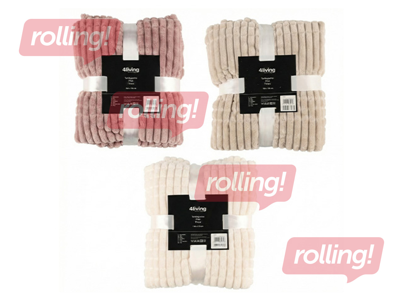 Pleds 4Living, dažādas krāsas, 130x170cm