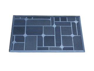 Entrance mat Labirynth, rubber, black, 75x45cm