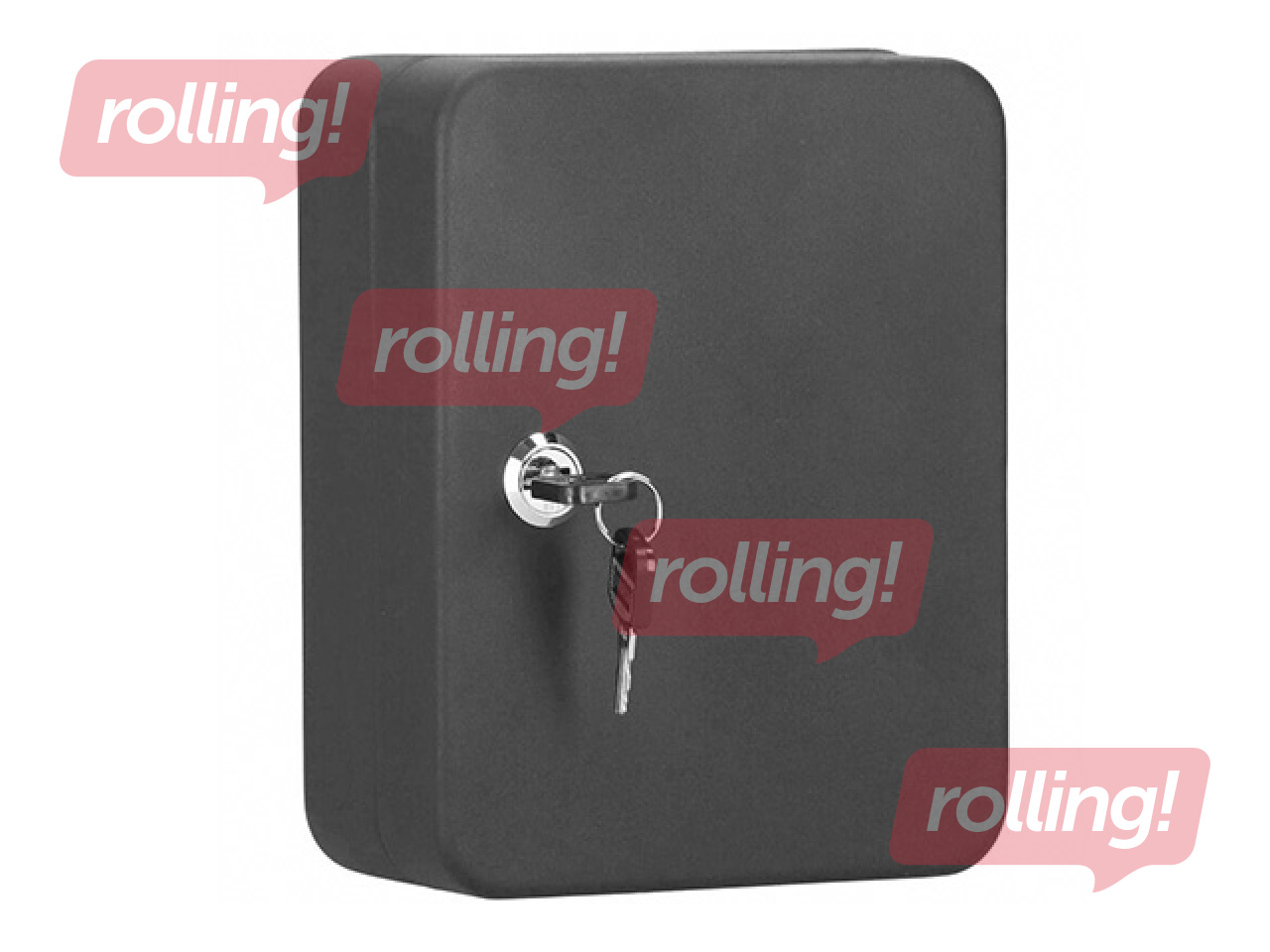 Atslēgu kaste Springos 30, metāla, melna, 20x16x7.5cm