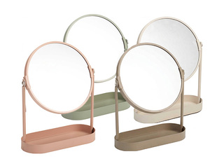 Kosmeetikapeegel koos organiseerijaga, erinevad värvid, Ø19×25cm