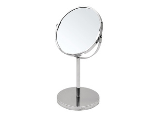 Cosmetic mirror Sapho Ridder, freestanding, chrome-plated, Ø17.5×21cm