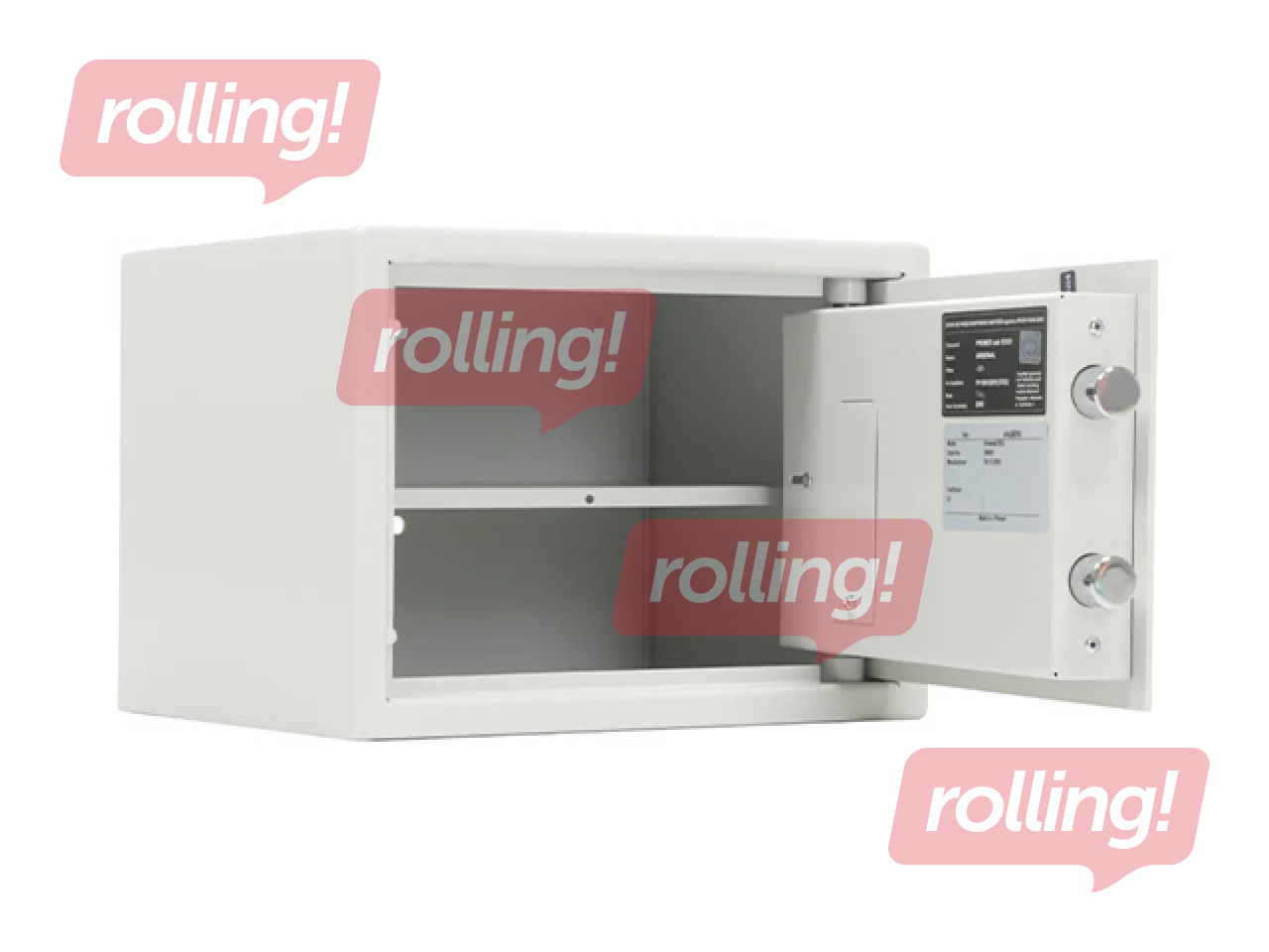 Seifs Valberg Arsenal 25 EL, gaiši pelēks, 25×34×28cm