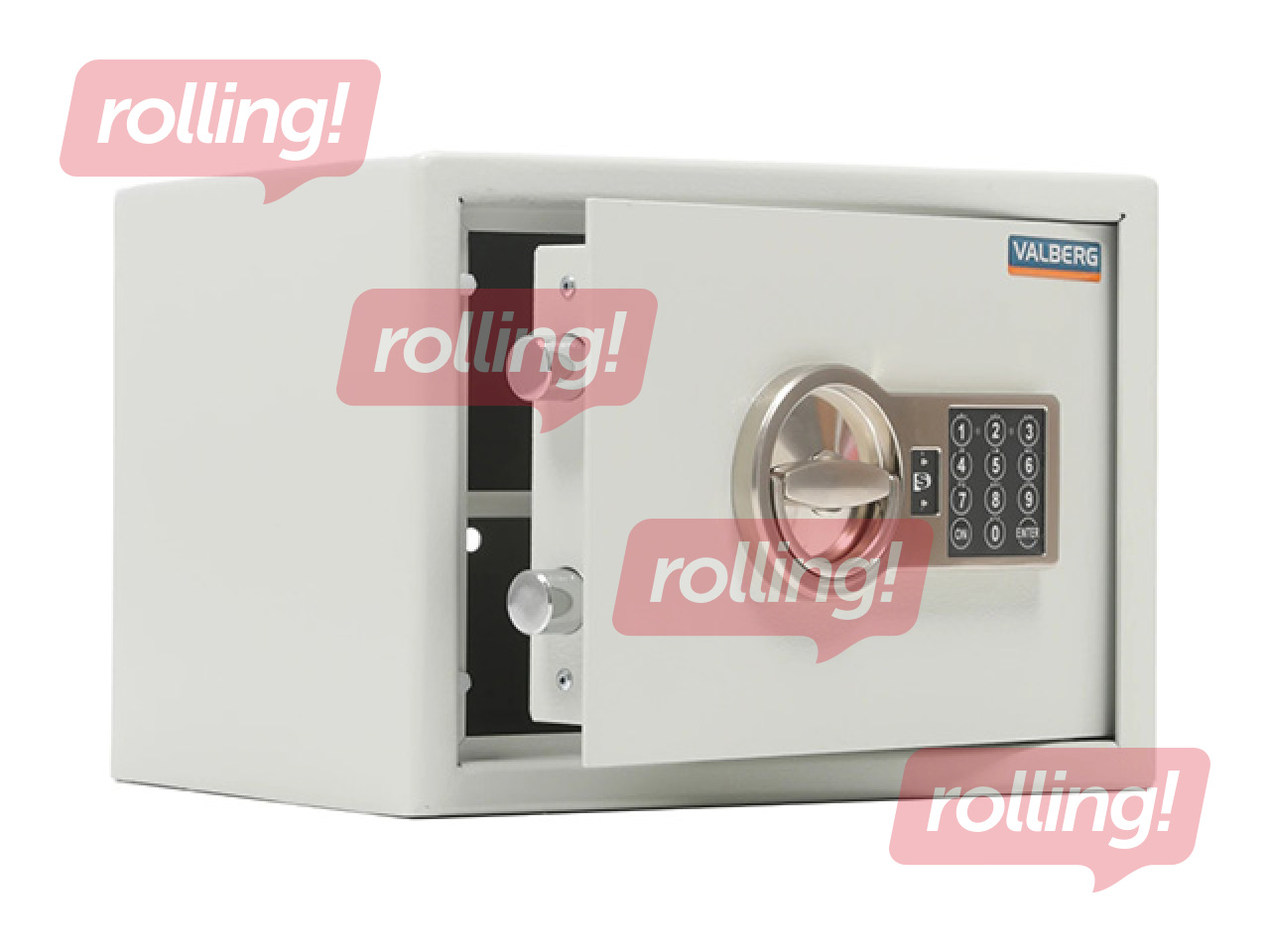 Сейф Valberg Arsenal 25 EL, светло-серый, 25×34×28см
