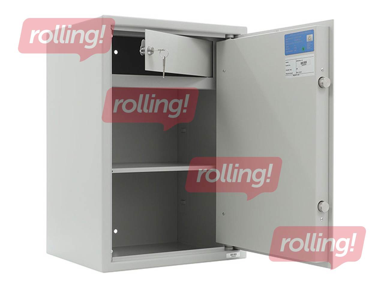 Seifs Valberg Arsenal 63 T, gaiši pelēks, 63×44×35.5cm