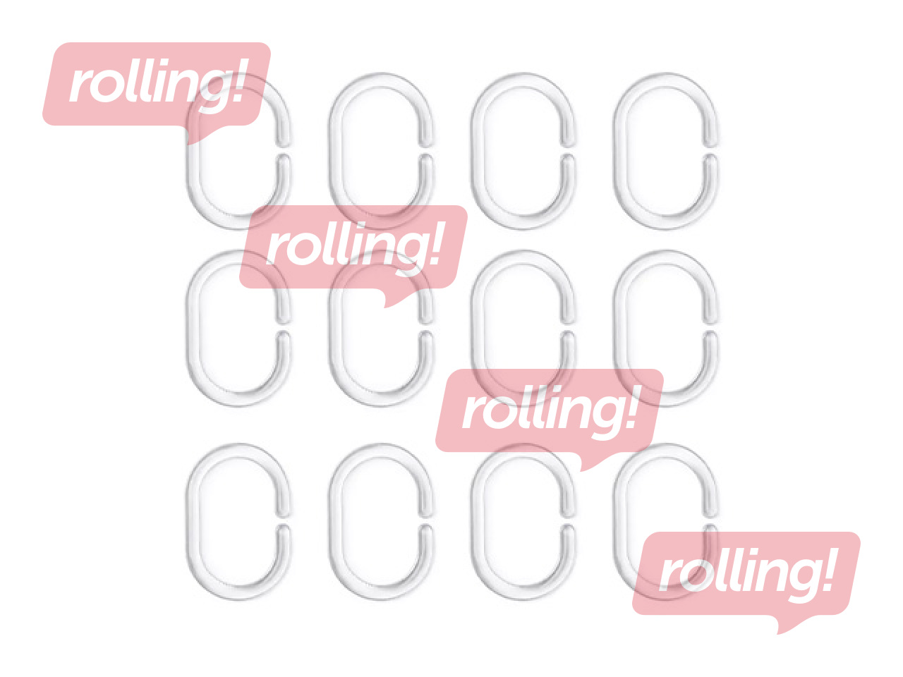 Шторка для душа Rayen, полиэстер, белая, 180x200см