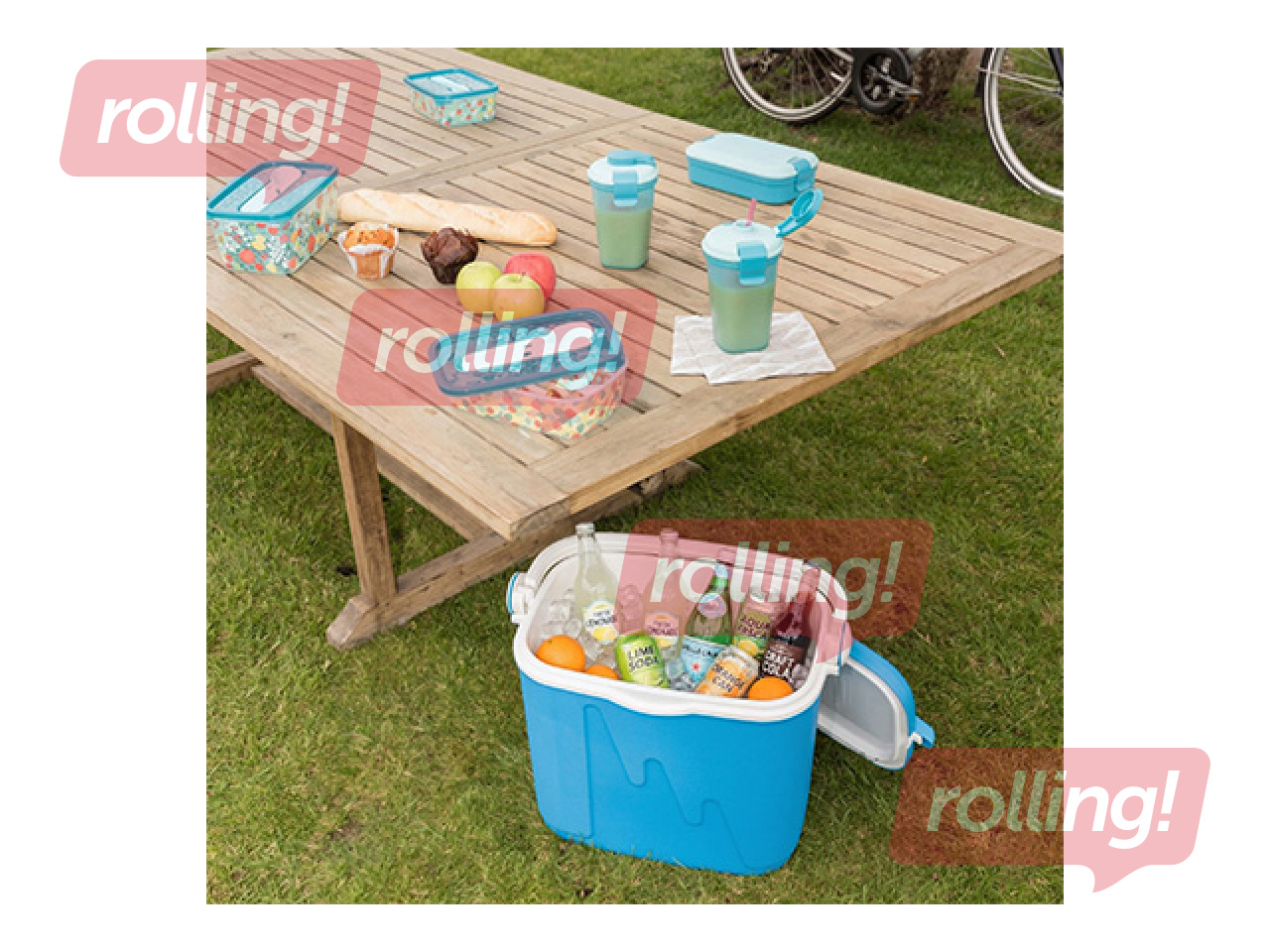 Aukstuma kaste Keter, zila, balta, 49.8x33.3x41cm, 33l