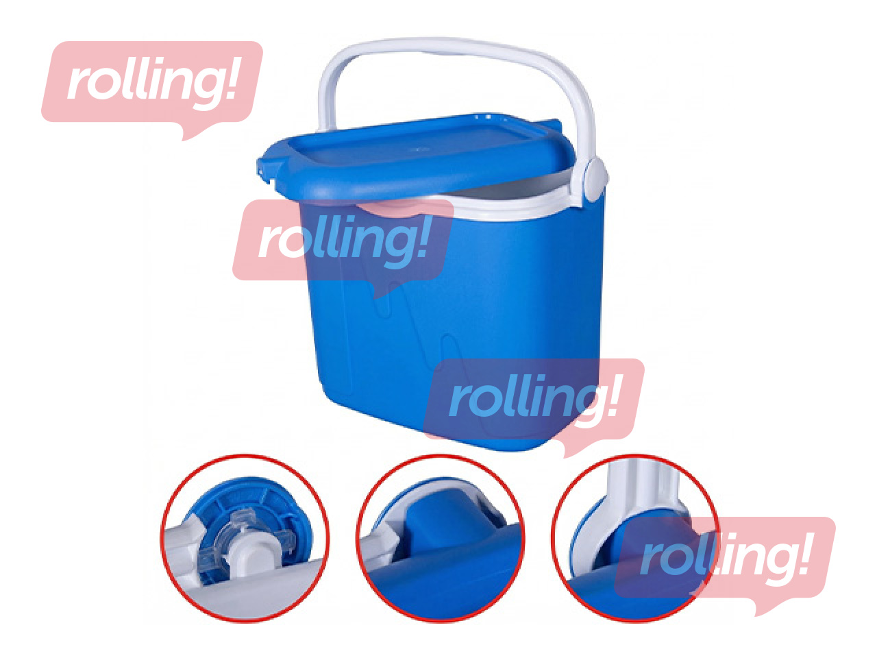 Холодильный бокс Keter, синий, белый, 49.8x33.3x41см, 33л