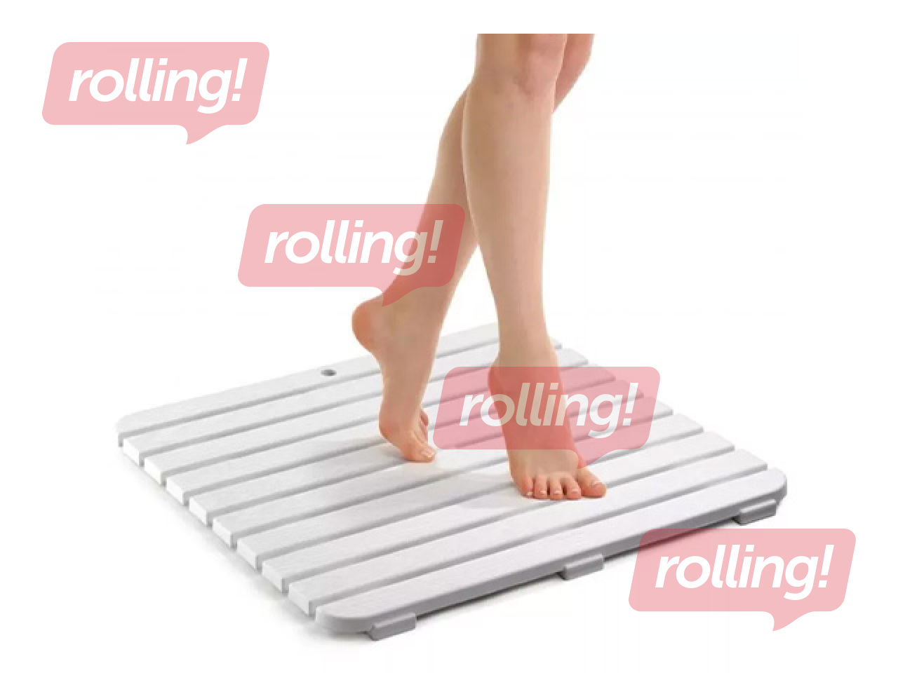 Paliktnis dušas telpai Tatay, balts, 55x55cm