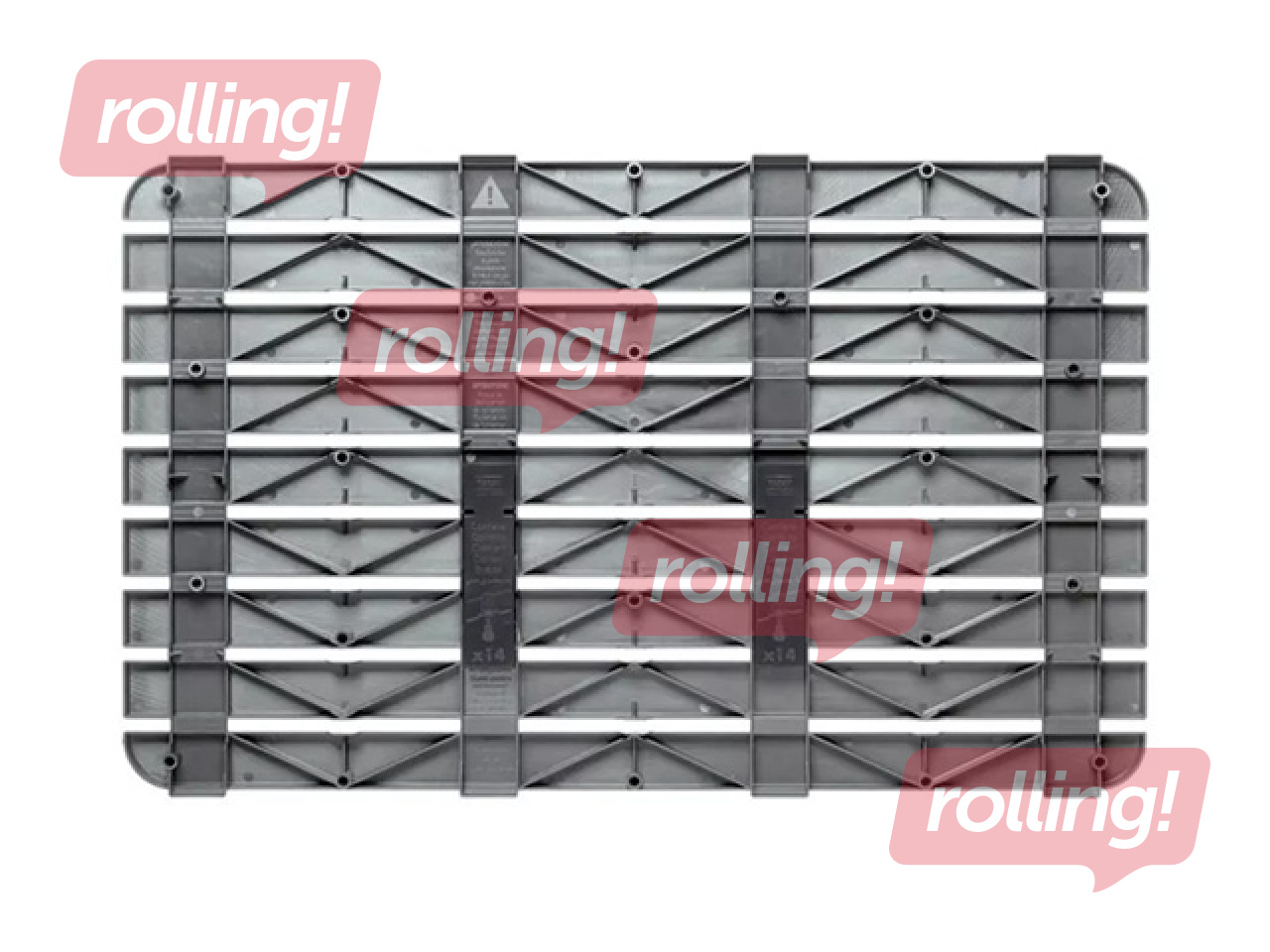 Paliktnis dušas telpai Tatay, pelēks, 80x50cm