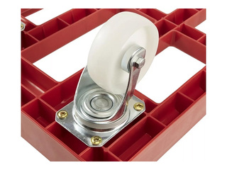 Тележка Keeeper Rolf, для транспортировочных ящиков и корзин, красная, грузоподъемность 300кг