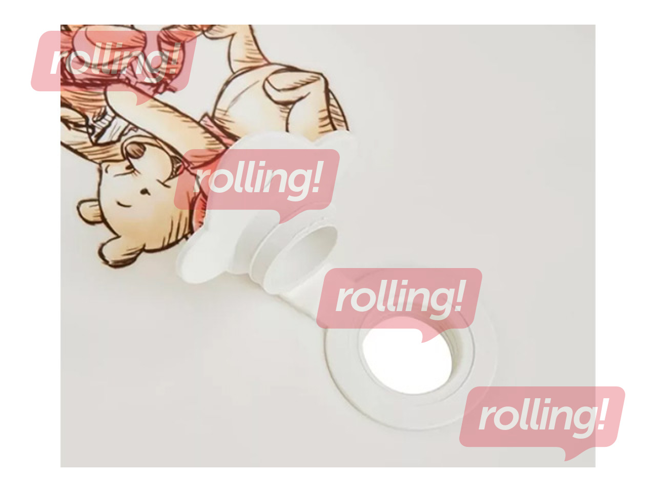 Детская ванночка Keeeper Maria Winnie the Pooh, с пробкой, белая, 84cm