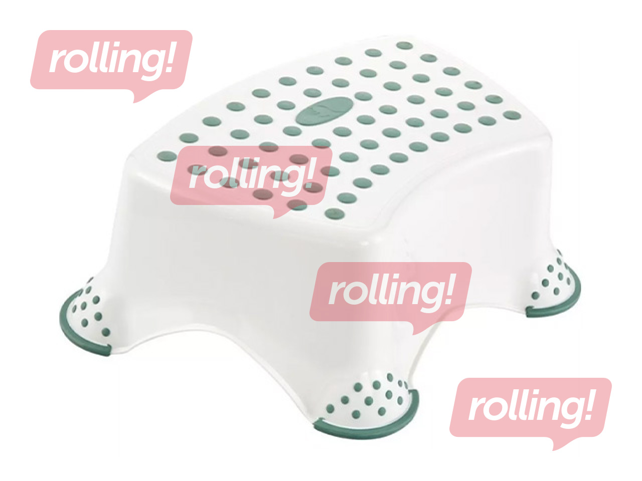 Pakāpienu soliņš Keeeper Tomek Winnie the Pooh, balts, 40.5x28.5x14cm