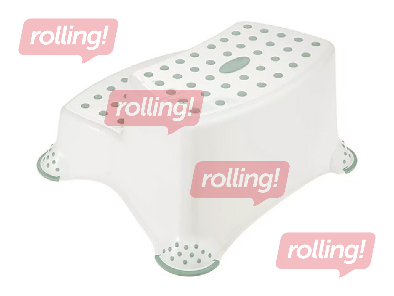 Divpakāpienu soliņš Keeeper Igor Winnie the Pooh, balts, 40x37x21cm