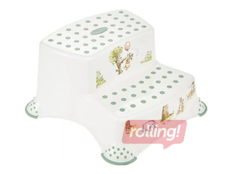 Two-step stool Keeeper Igor Winnie the Pooh, white, 40x37x21cm