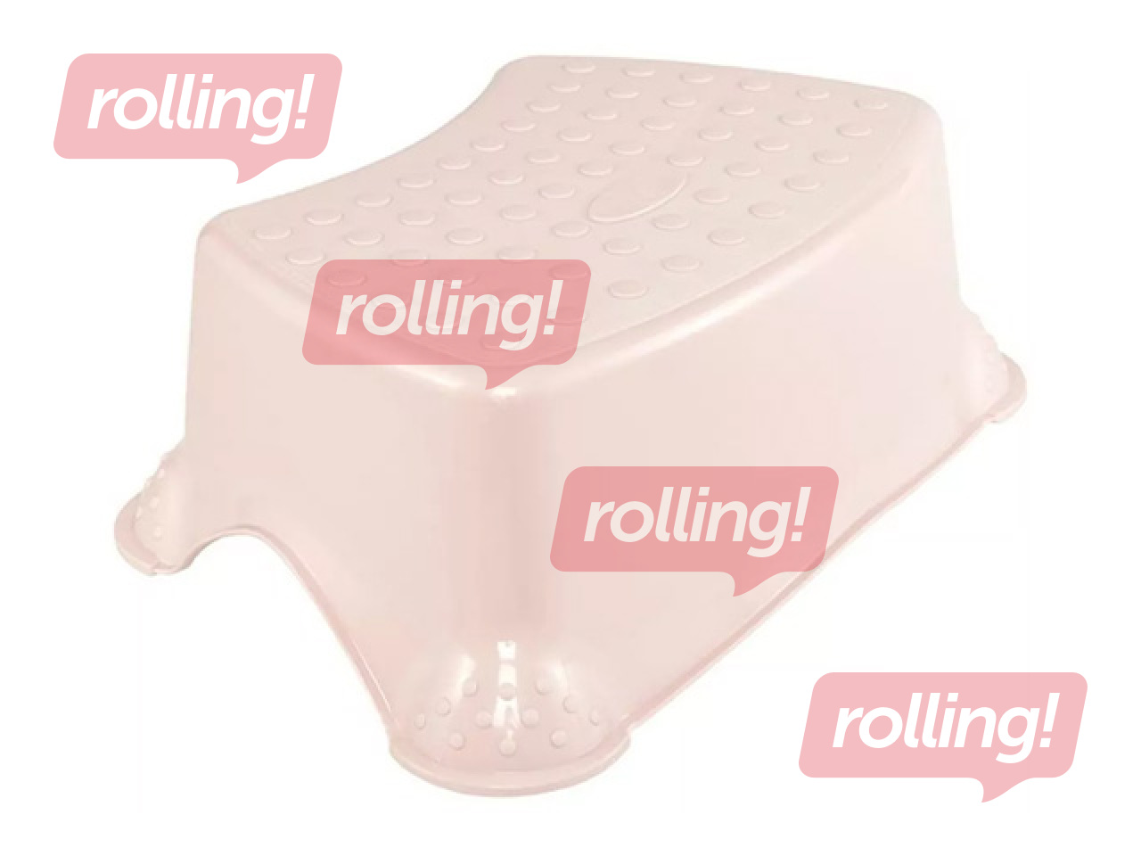 Pakāpienu soliņš Keeeper Tomek Pure, rozā, 40.5x28.5x14cm