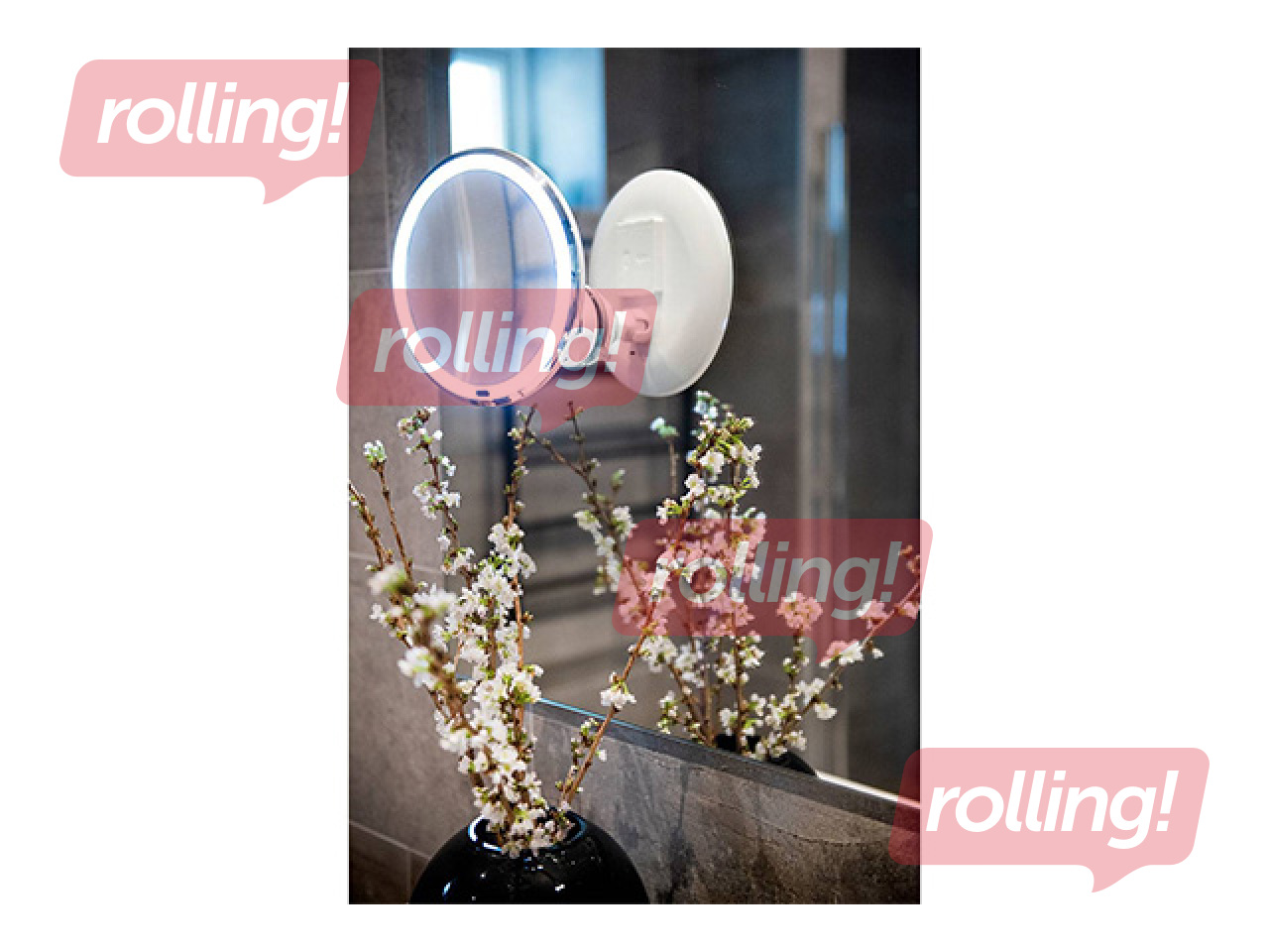 Kosmeetiline peegel, LED, Ø20x11cm