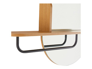 Sienas spogulis Aalborg, ar plauktu, 92x15x93cm