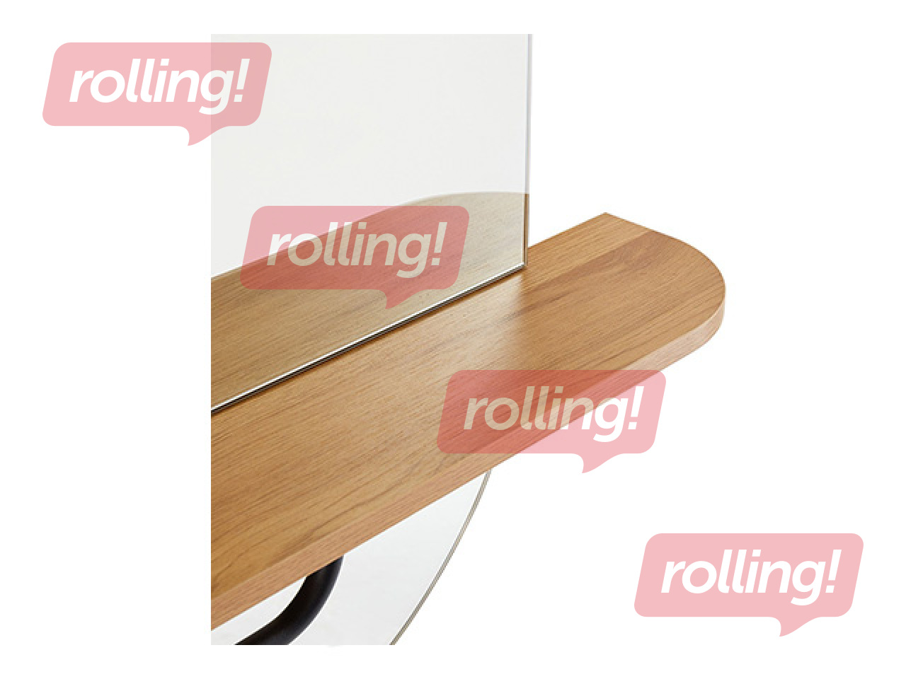 Sienas spogulis Aalborg, ar plauktu, 92x15x93cm