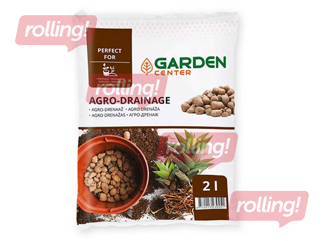 Agrodrenāža Garden Center, keramzīts, 8-16mm, 2l