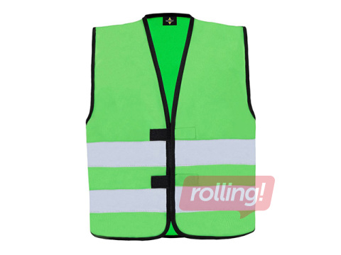 Helkurvest, laste, suurus XS, 4-6 aastat, roheline