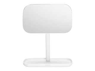 Косметическое зеркало Brabantia, с органайзером, белое, 12.6x20x28.3см