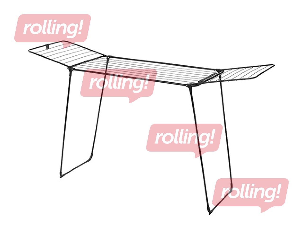 Сушилка для белья Brabantia, стальная, черная