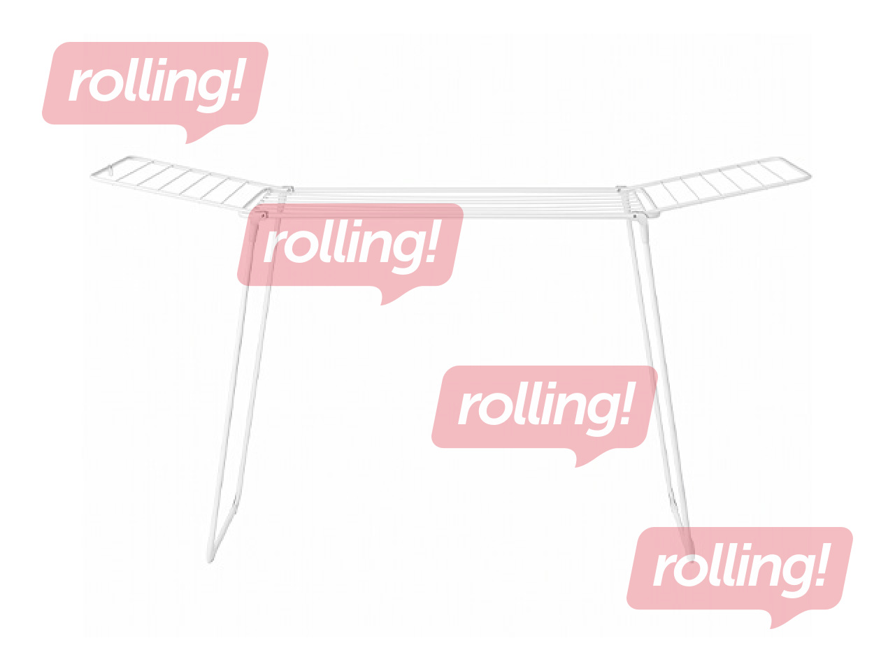 Сушилка для белья Brabantia, стальная, белая