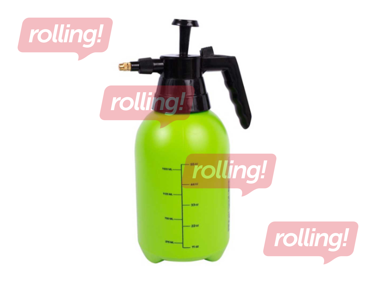 Spiediena smidzinātājs Okko, ar pumpi, zaļš, 1.5l