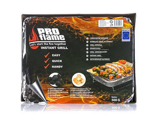 Charcoal grill Pro Flame Expert, disposable, 31.5x25.5x6.2cm