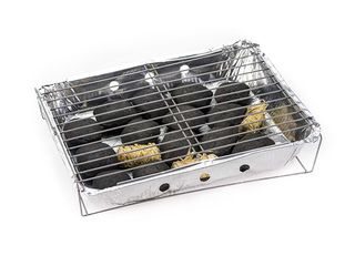 Kokogļu grils Pro Flame Expert, vienreizlietojams, 31.5x25.5x6.2cm