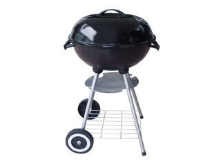 Charcoal grill Flammifera, with wheels, black, Ø44cm