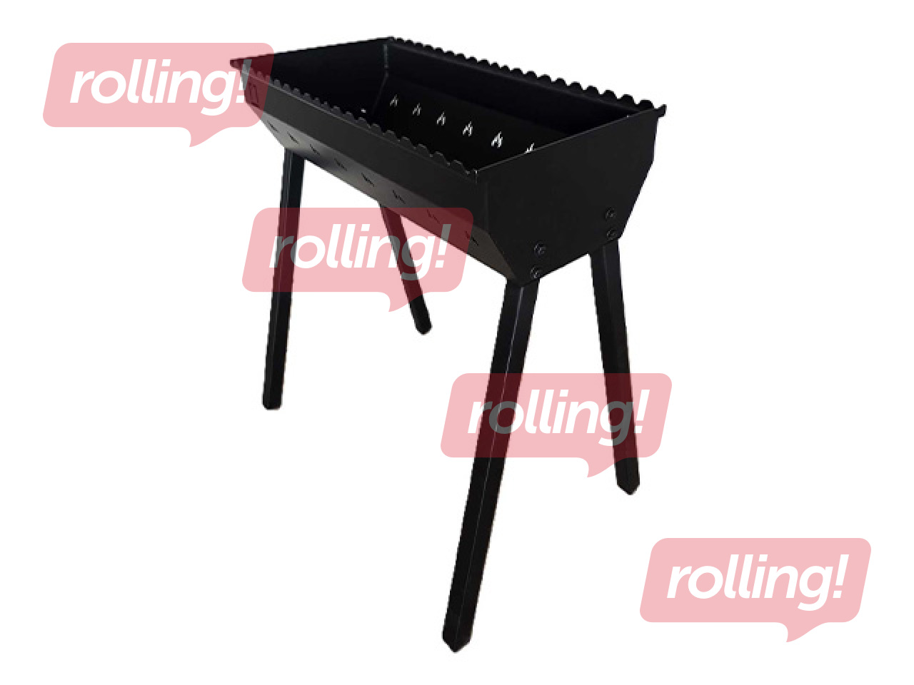 Kokogļu grils Abas Smokehouse, 62x29.5x71cm