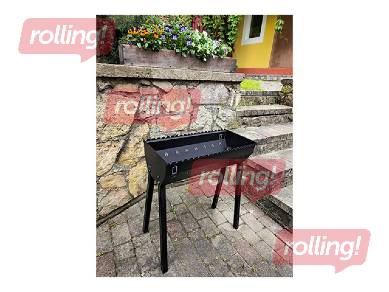 Kokogļu grils Abas Smokehouse, 62x29.5x71cm