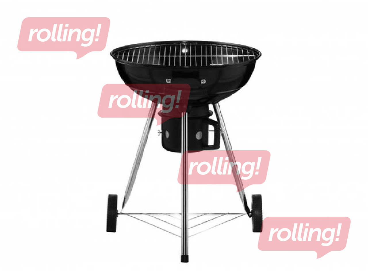 Söegrill Mustang Basic 57, must, ratastega, Ø59cm