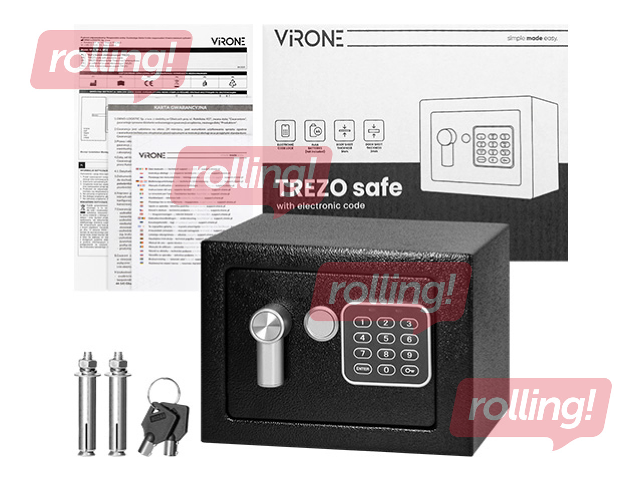 Safe Trezo, 23x17x17cm
