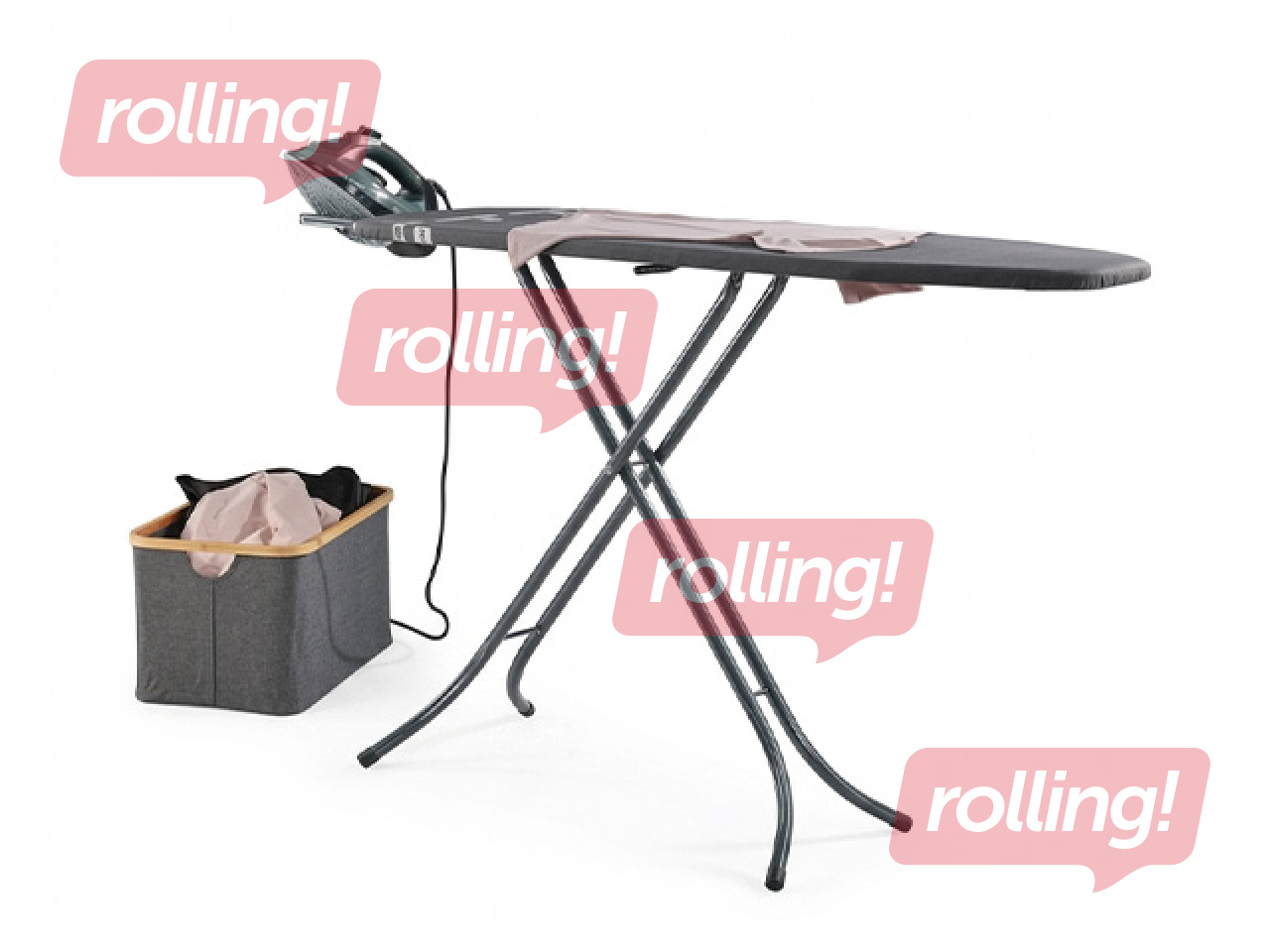 Gludināmais dēlis Leifheit Classic M, melns, 120x38cm
