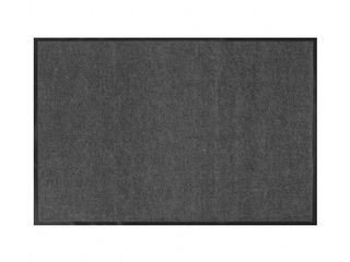 Entrance mat with rubber backing, black, 120x80cm