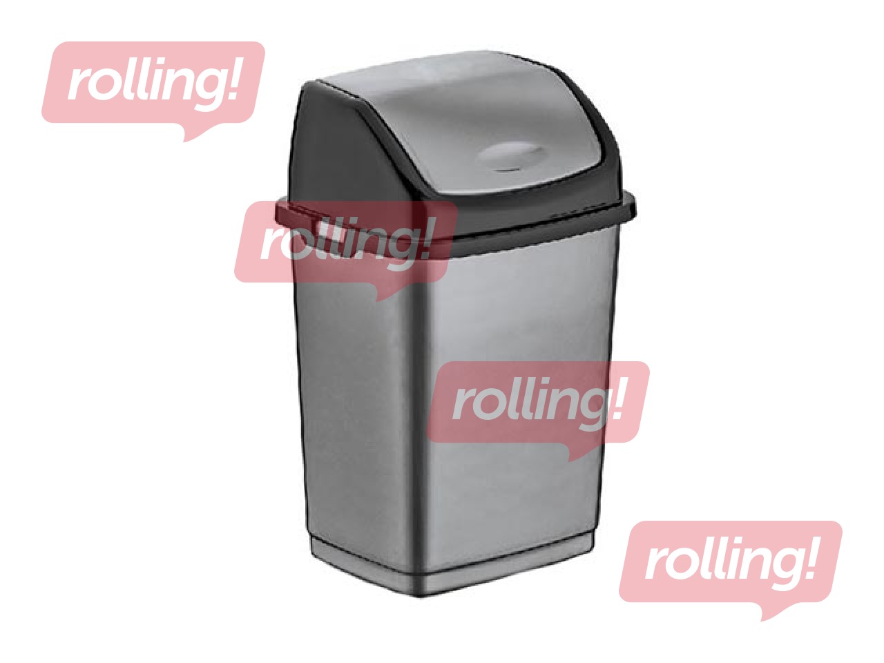 Prügikonteiner FANTASY, plastimass, 50 l