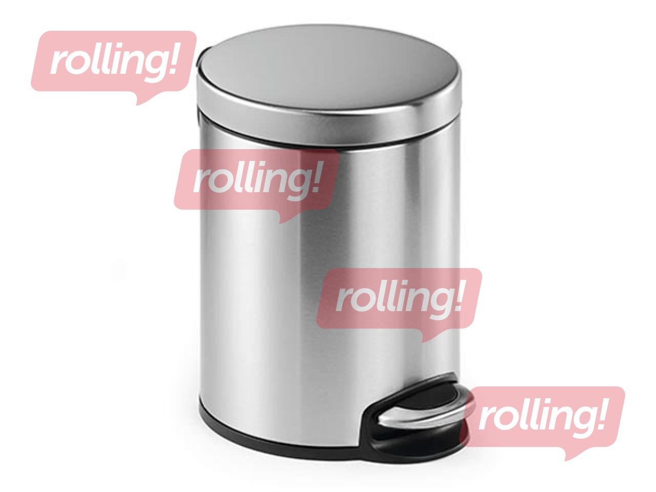 Waste container with pedal, gray, 5l