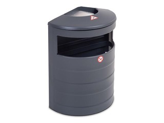 Atkritumu tvertne ar pelnu trauku, gaiši pelēka, 20l